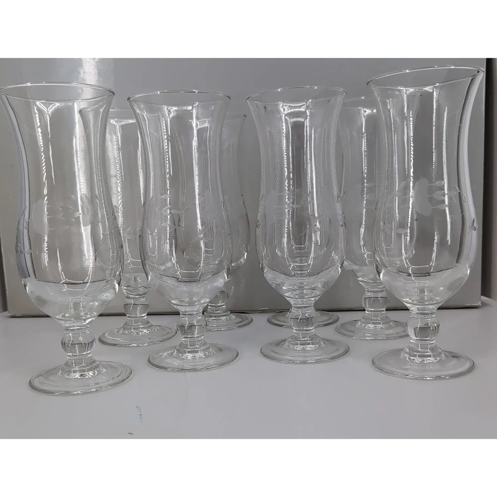 Princess House Heritage Hurricane Parfait Dessert Stemmed 8.25 Height